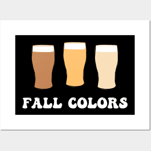 Fall Colors Beer Drinking Octoberfest Funny Vintage Posters and Art